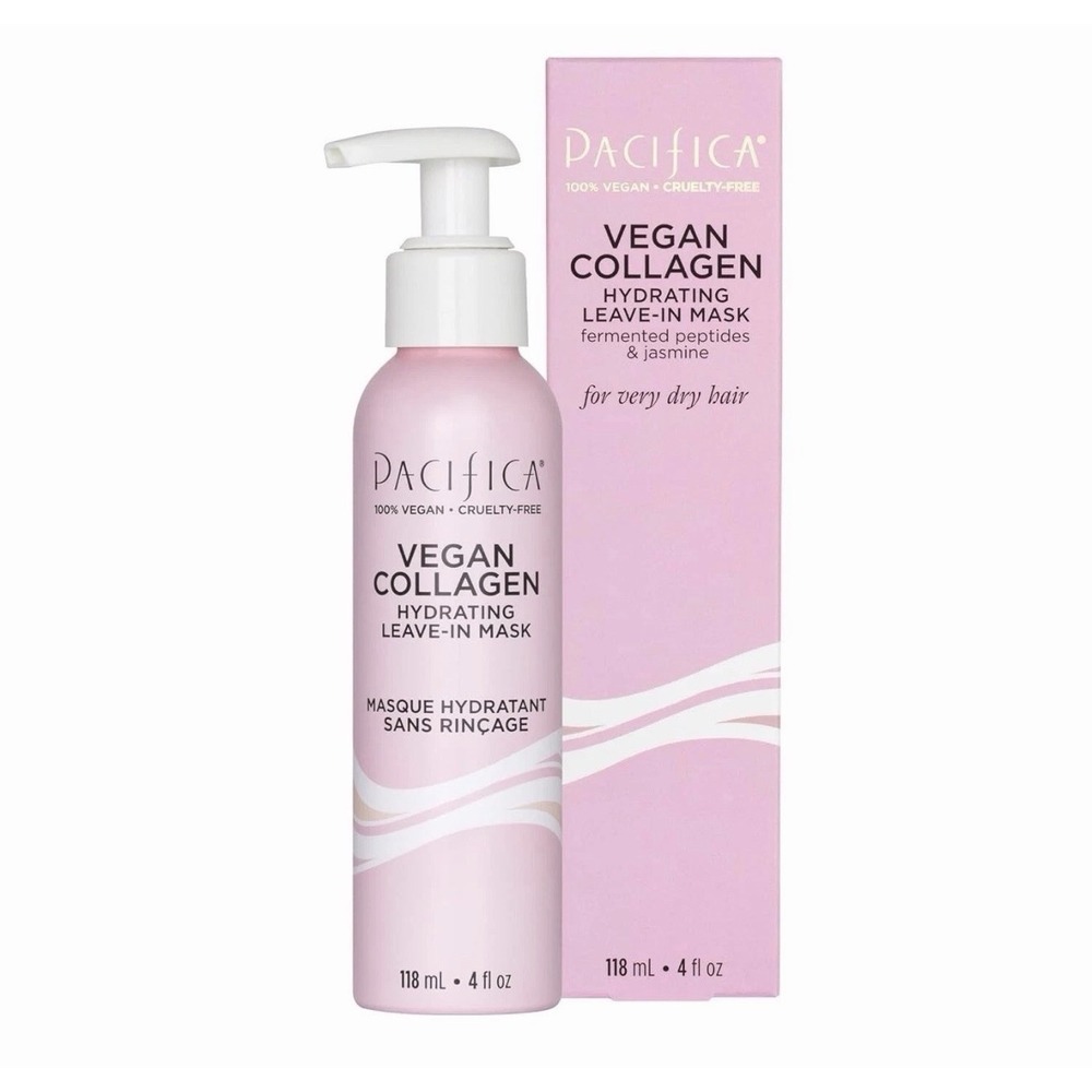 Pacifica Vegan Collagen Hydrating Leave-In Hair Mask Treatment For Dry Hair 4 oz